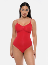 Feelingirl Matencontrole Naadloze Bodyuit XL/XXL Rood