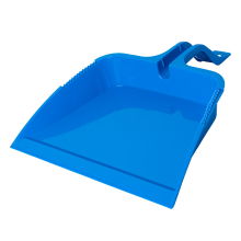 34 Cm breed commercieel blauw kunststof stofblik, grote afvalverzamelaar