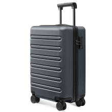 NINETYGO ANDES bagagekoffer, handbagage, 55,88 x 35,56 x 22,86 cm, goedgekeurd door de luchtvaartmaatschappij, 50,80 cm koffer met soepele dubbele spinnerwielen, hardcase handbagage, lichtgewicht reisbagage, TSA goedgekeurd, grijs, 20 inch