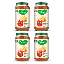 Olvarit spaghetti tomaat ham babysnack 18 maanden+ 250 g * 4