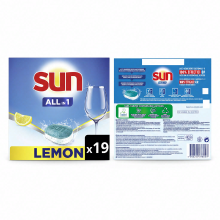 Sun all in 1 vaatwastabletten citroen 19 tabletten