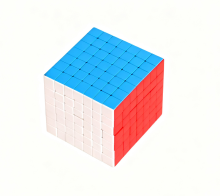7 X 7 snelheidskubuspuzzel, zonder stickers, effen kleur, ABS materiaal, professionele uitdaging