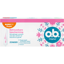 O.B. OB Tampons Original Super   betrouwbare bescherming   16 stuks