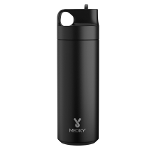 Meoky 19 oz Active Cup met handgreep en tuit – Zwart