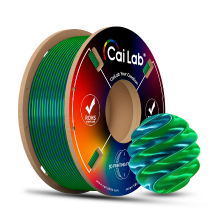 CAILAB 3D printer Filament PLA Silk Dubbele Kleur   Blauw & Groen