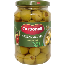 Carbonell Groene Olijven Zonder Pit   170 g