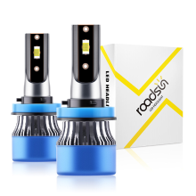 Roadsun H11/H9/H8 LED lampen, 800% helderder H11 nevellamp voor voorverlichting, 6000K wit, 1:1 pasvorm, plug and play, nevelverlichting