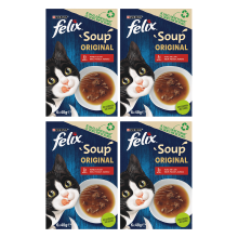Felix Soup Farm nat kattenvoer 6 x 48 g*4