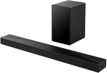 TCL Q65H soundbar 5,1 kanaals, 580 W homecinema luidspreker met bioscoopsurround, Dolby Atmos, DTS:X, geluidsuitbreiding, Bluetooth 5.3, HDMI eARC, USB, optisch, muurbevestiging mogelijk, één afstandsbediening