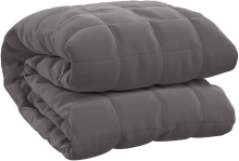 VidaXL zware deken   200 x 200 cm, grijs, 13 kg
