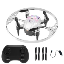 FACEGLE FX 41B Binnenspeelgoeddrone, Binnenvliegtuig, RGB verlichting, 360 graden rotatie, Drie snelheidsinstellingen, Start/landen met één klik, Eenvoudige bediening, Beginnervriendelijk, Vliegen is niet meer ingewikkeld, Eindeloos plezier! Geschikt voor