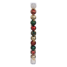 Feeric Lights & Christmas Feeric Kerstbal Set   Délice Collectie, 12 stuks, 6 cm, Donkerroze