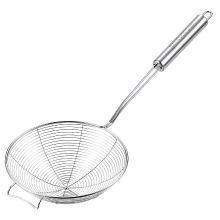 Maxcook schuimspaan/zeeflepel van 304 roestvrij staal, 16 cm, voor koken en bakken, draadzeef, pastalepel, MCCU2380