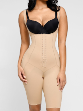 Feelingirl U vormige borststeun, 5 borstig, postop, lichaamsmaker, maat XL, huidkleur