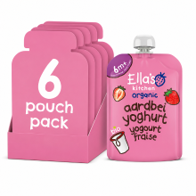 Ella's Kitchen 6+M Griekse Stijl Aardbeienyoghurt 90 g x 6