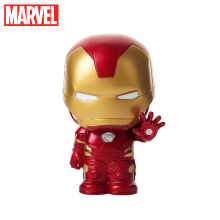 1 St Marvel Iron Man Spaarpot Officieel Gelicentieerde Muntpot Beeldje Geldbox Spaarpot 3D PVC Stereo Verzamelobject Bureau Organizer Woondecoratie Waterdicht Breukvast Decoratief Cadeau