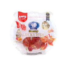 Amos 4D Gummie Geluksvis   Perzik & Mango 60 g