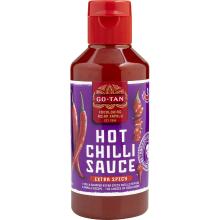 Go Tan chilisaus extra heet   270 ml