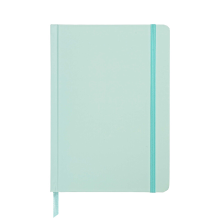 Jubiluu A5 ongedateerde planner met harde kaft voor 18 maanden   112 vellen (100 g offsetpapier), bladwijzer en elastische band   ongedateerde planner voor langetermijnplanning, doelregistratie of dagelijkse organisatie   mintblauw