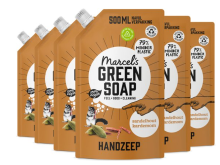 Marcel's Green Soap Handzeep Navulling   Sandelhout & Kardemom   6 x 500 ml