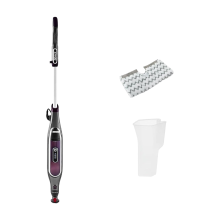 Shark Automatische Klik n Flip Stoommop voor Harde Vloeren met Intelligente Stoomregeling Stoomblaster met 2 Wasbare Reinigingspads 350 ml 6 m Kabel Bordeauxgrijs S6003EU