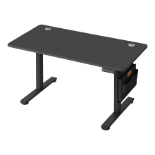 JOYFURNOS In Hoogte Verstelbaar Bureau, 160 x 70 cm, Met Geheugenfunctie en USB C Aansluiting, Zwart