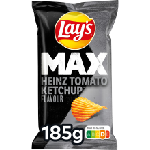 Lay's Max Heinz Tomato Ketchup Ribbelchips   185 g