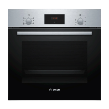 Bosch HBF133BR0 elektrische inbouwoven   inhoud 66 l   5 kookprogramma's   ecoClean zelfreiniging   snel voorverwarmen   roestvrij staal/zwart