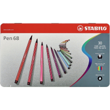 STABILO Pen 68   Premium viltstift   ARTY   Doos van 30   Assorti kleuren