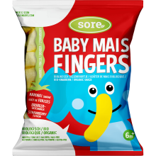 Zure babymaïsvingers aardbei   35 g