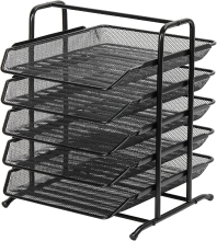 Senhoglb A4 mesh brievenbakje met 5 lagen, zwart, nieuwjaarsuitverkoop, beste cadeaukeuzes