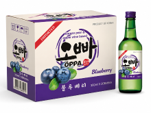 OPPA bosbessen soju drank 12% 20 x 360 ml