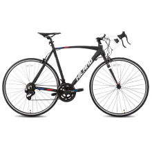 Hiland, Alliance, 700C lichtgewicht racefiets voor volwassenen, unisex, 14 versnellingen, zwart, maat S