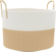VidaXL Katoenen opbergmand   Beige, 51 x 33 cm