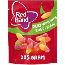 Red Band Wine Hearts Zacht Snoep   215 g