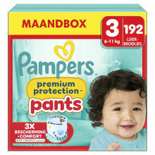 Pampers Premium Protection Pants Maat 3 – Maandbox 192 Pants