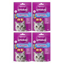 Whiskas Temptations kattensnacks zalmsmaak*4