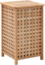 Vida vidaXL Wasmand 39x39x65 cm massief walnotenhout
