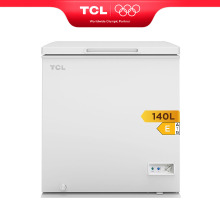 TCL CF182EWE0NL Vriezer 140 L Inclusief Opbergmand, Uitgebalanceerd Deksel, Geschikt voor Diverse Gebruiksscenario's, Instelbare Temperatuurregelaar, Verstelbare Voetjes [Energieklasse E]