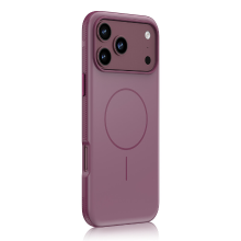 IM CHEN iPhone 18 Promax hoesje, Compatibel met 17 promax, Huidvriendelijk aanraking, Antislip frame, MagSafe magnetische versie, Bordeauxrood, 1 stuk