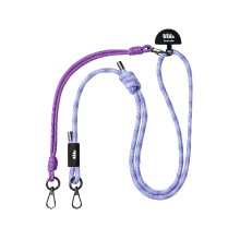 Beneunder LC376, lange verstelbare telefoonlanyard, paars