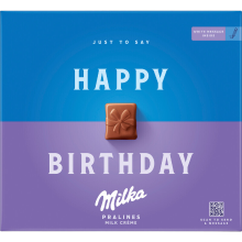 Milka Happy Birthday Melkroom Pralines   110 g