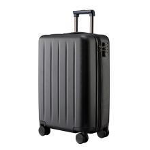 NINETYGO Danube Koffer, Handbagage, Goedgekeurd door de luchtvaartmaatschappij, Ideaal voor reizen van 3 5 dagen, Dubbele spinnerwielen, 100% hard kunststof behuizing, TSA slot, 56.5 X 38 X 23 cm，Zwart, 20 inch