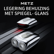 Metz Supercar Stijl Scheerapparaat voor Mannen, Draagbaar, Cadeaudoos, Perfect Qixi Valentijnsdagcadeau voor Vriend en Vader, Iriserend Zilver