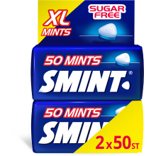 Smint XL pepermunt duopak   2 x 50 stuks