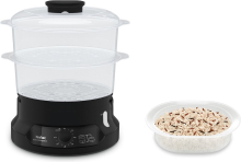 Tefal VC139810   2 in 1 stomer   800 W, vrijstaand, zwart