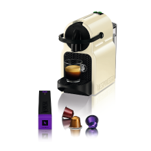 Delonghi Nespresso Original, De'Longhi EN80.CW Inissia, Compacte espressomachine, Koffiemachine met capsules, 0,7 Liter   Creme Wit
