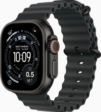 Apple Watch Ultra 3, Oceaanband, Zwart (Zwart)