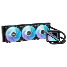 TCOMAS LE200 360 Black Vloeistof CPU koeler – Signature Square ARGB pompontwerp, Levendige lichteffecten, Ondersteunt Intel LGA 1851/1700 & AMD AM5/AM4