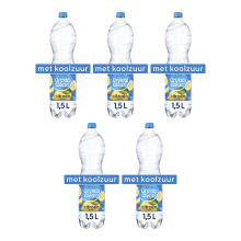Crystal Clear Bruisend Water met Citroensmaak   1,5 L x5
